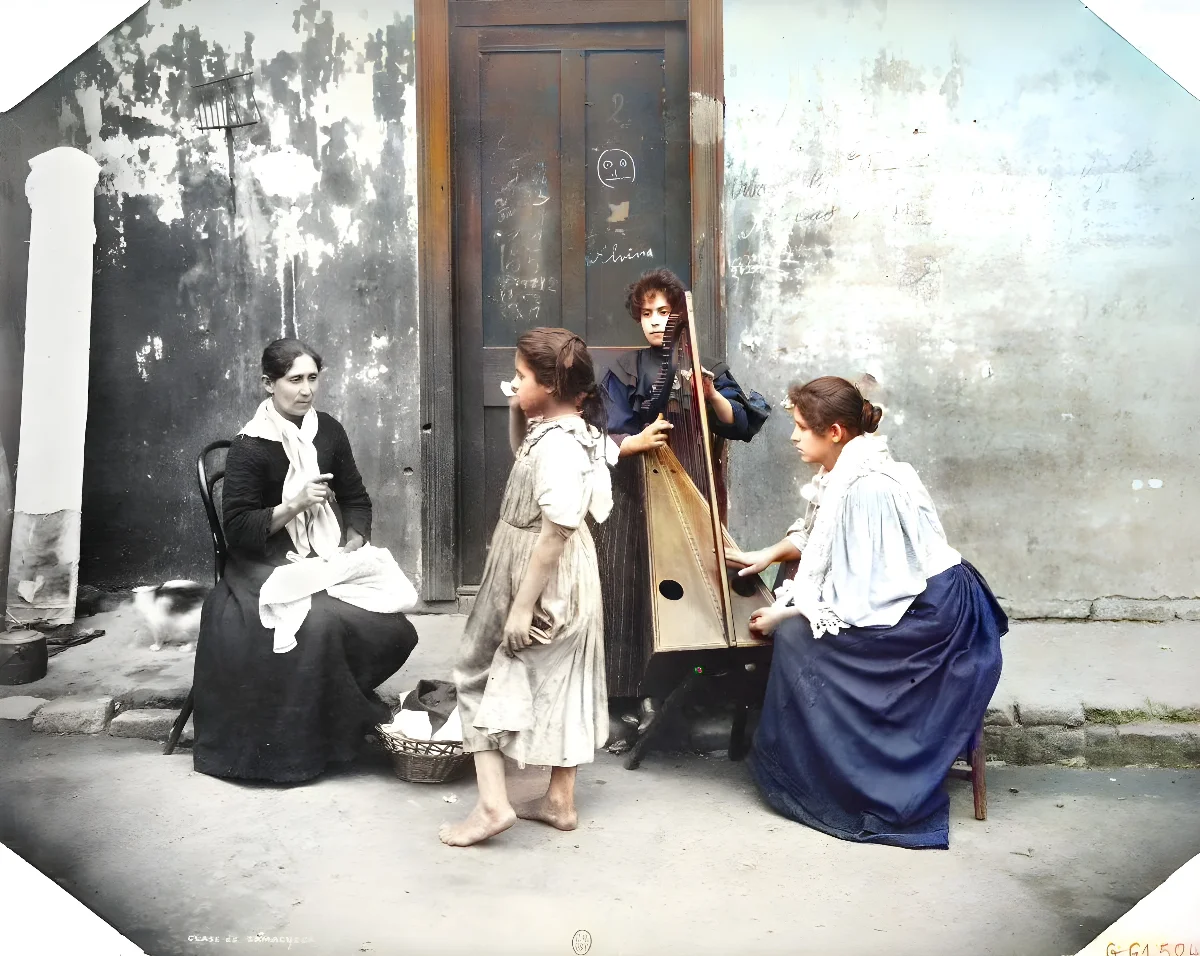 Chile central - La lección de cueca — aprox. 1890 | Chile de Ayer
