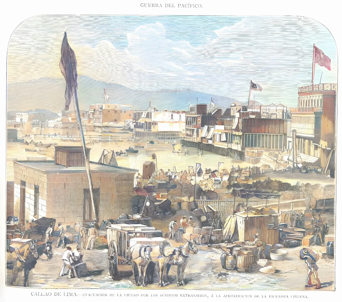 Evacuacion-del-callao — 1881 | Chile de Ayer