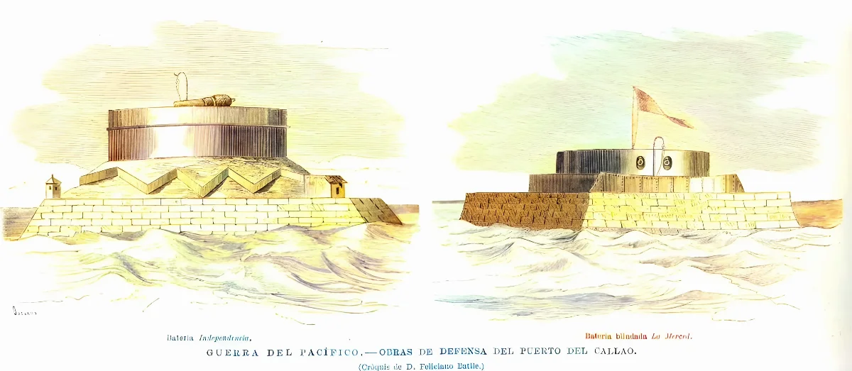Baterias-del-callao-1879 — 1879 | Chile de Ayer