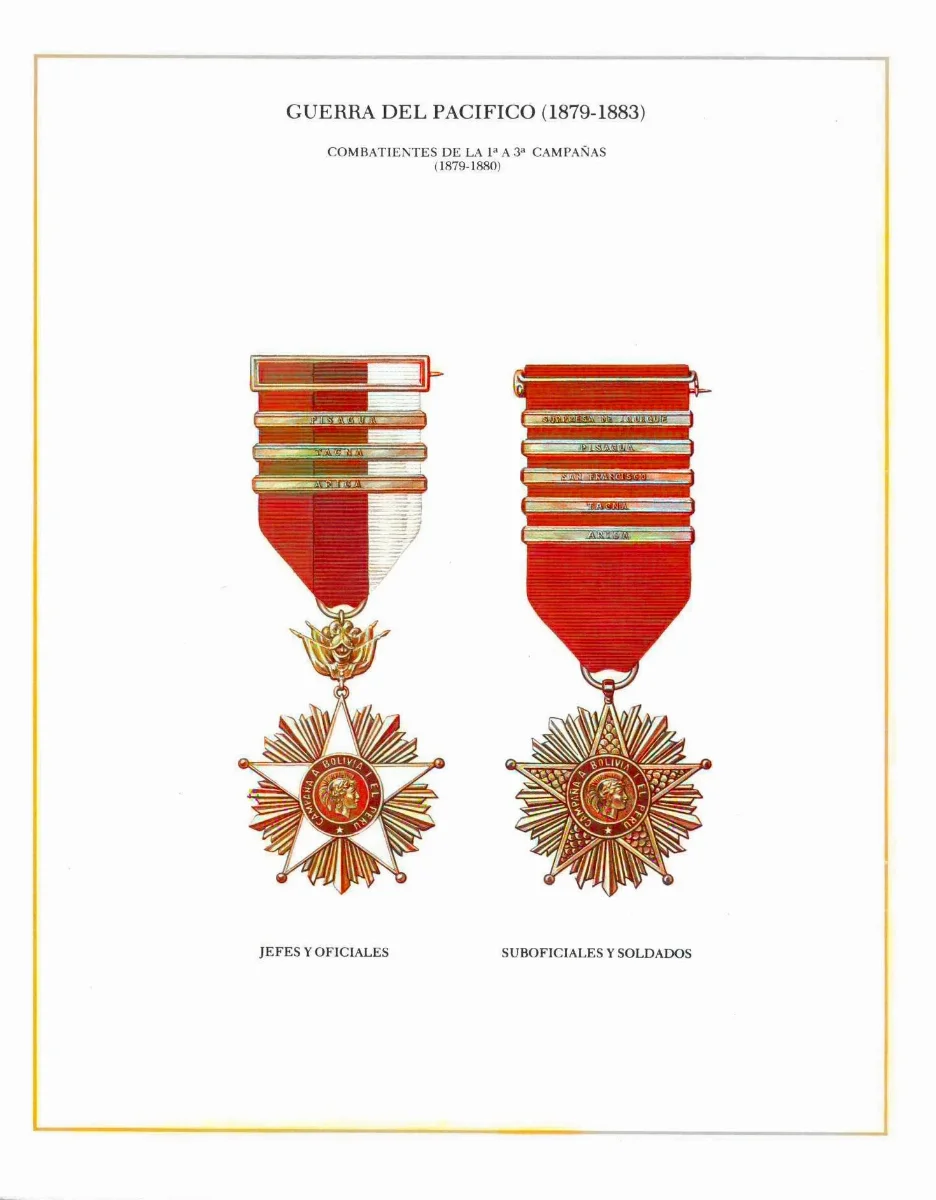 Condecoraciones de Caracter Historico (Guerra del Pacífico, 1879-1884) — 1879 | Chile de Ayer