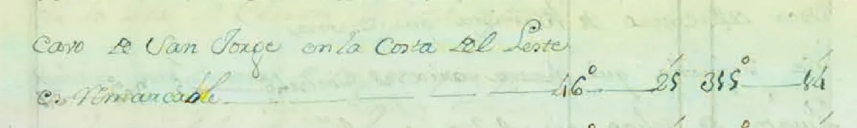 Cabo San Jorge en la costa al Leste, Historia geográfica e hidrográfica, con derrotero general correlativo al plan del Reino de Chile (pág. 170) — 1761 | Chile de Ayer