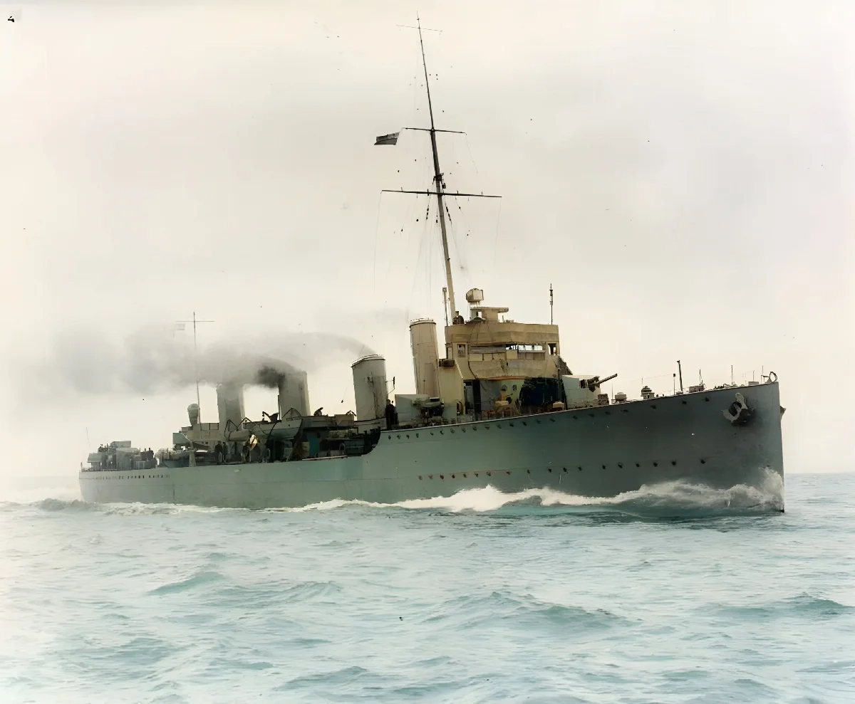 HMS Botha (ex-Almirante Williams Rebolledo) — aprox. 1915 | Chile de Ayer