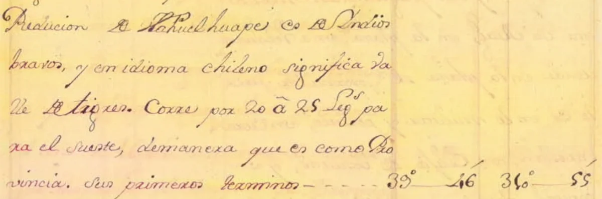 Reducción de Nahuelhuape, Historia geográfica e hidrográfica, con derrotero general correlativo al plan del Reino de Chile (pág 126) — Isla de Pascua — 1761 | Chile de Ayer