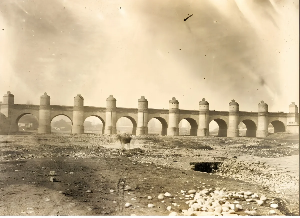 Puente de Calicanto — 1863 | Chile de Ayer