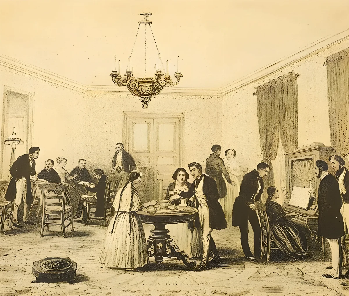 Tertulia por Claudio Gay — 1848 | Chile de Ayer