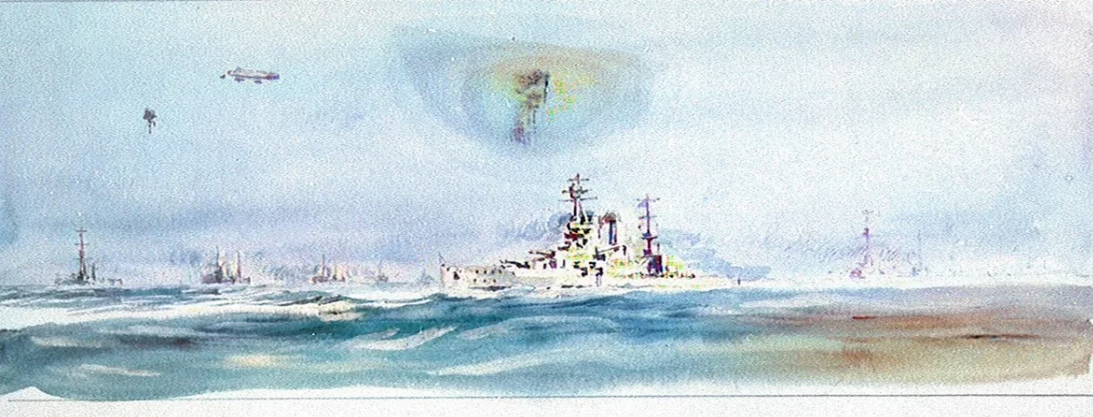 Acorazado Almirante Latorre (HMS Canada) en la Gran Flota, 1917 — aprox. 1917 | Chile de Ayer