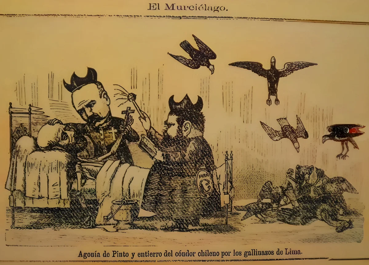 El Murciélago nº 30. Lima 30 de julio de 1879 — Arica — 1879 | Chile de Ayer