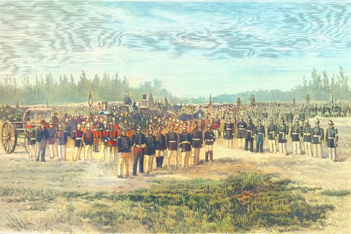 Bomberos chilenos — Santiago — 1886 | Chile de Ayer