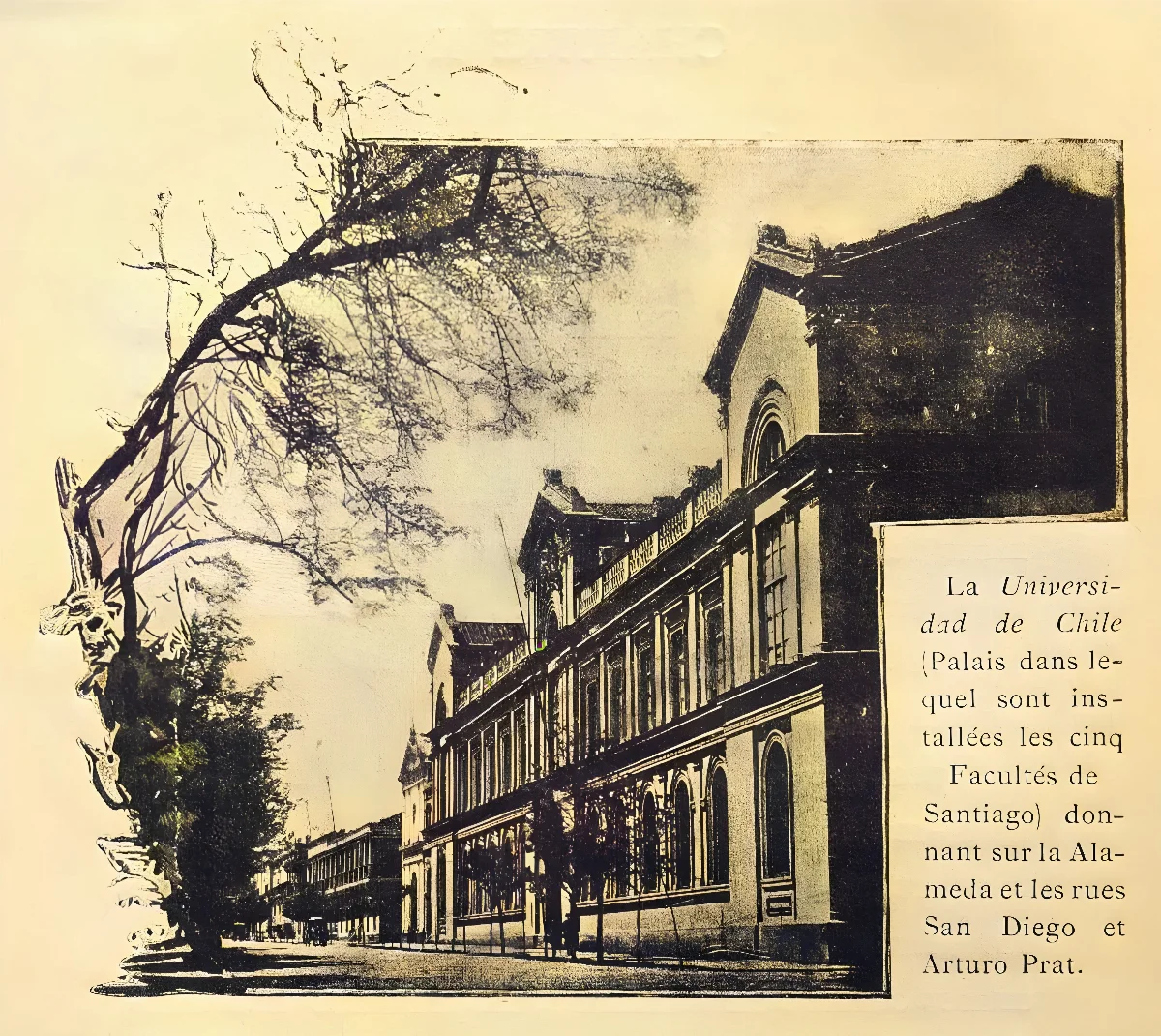 Casa Central U de Chile 1888 — 1888 | Chile de Ayer