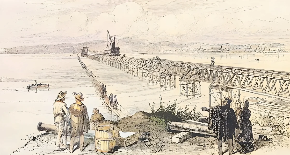 Chile Bio-Bio Bridge 1889 — Concepción — 1889 | Chile de Ayer