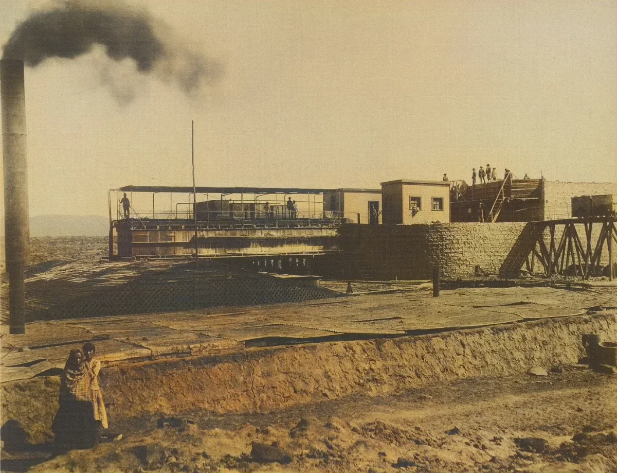Oficina Salitrera Paposo 1889 a — 1889 | Chile de Ayer