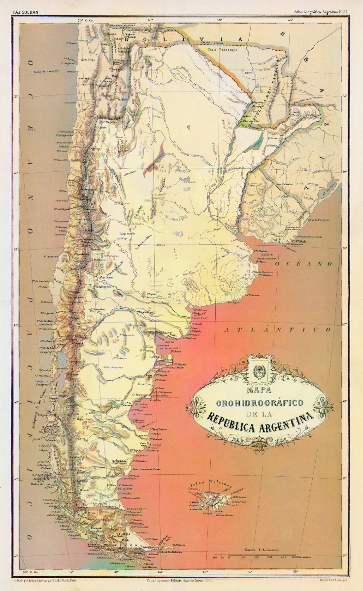 MPazSoldan.1888-2xChile — 1888 | Chile de Ayer
