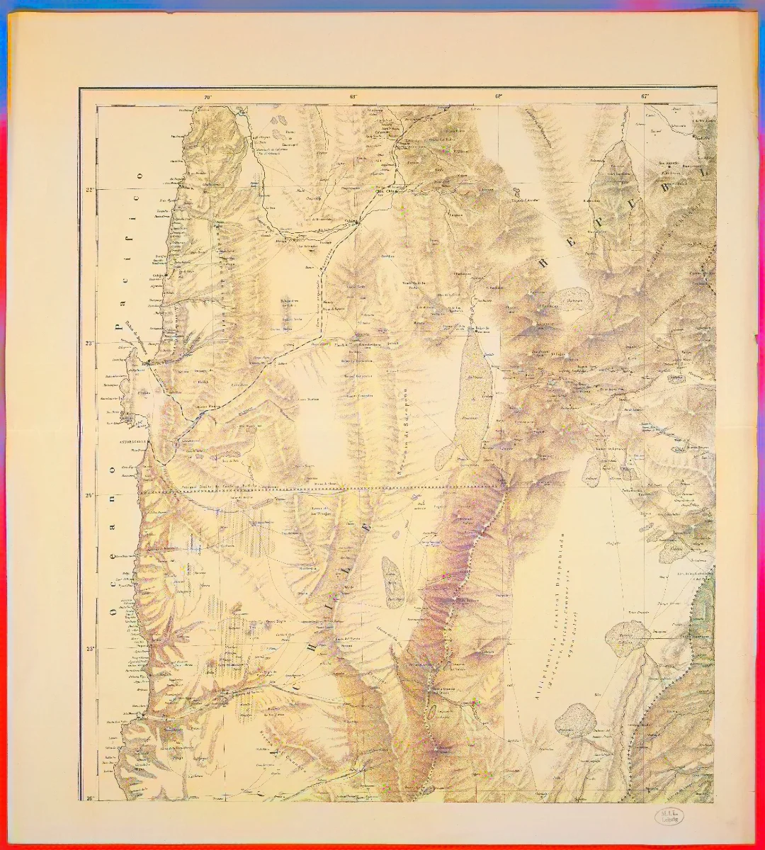 Mapa Del Interior de la República Argentina 01 (Signatur HK1640.1) — 1885 | Chile de Ayer