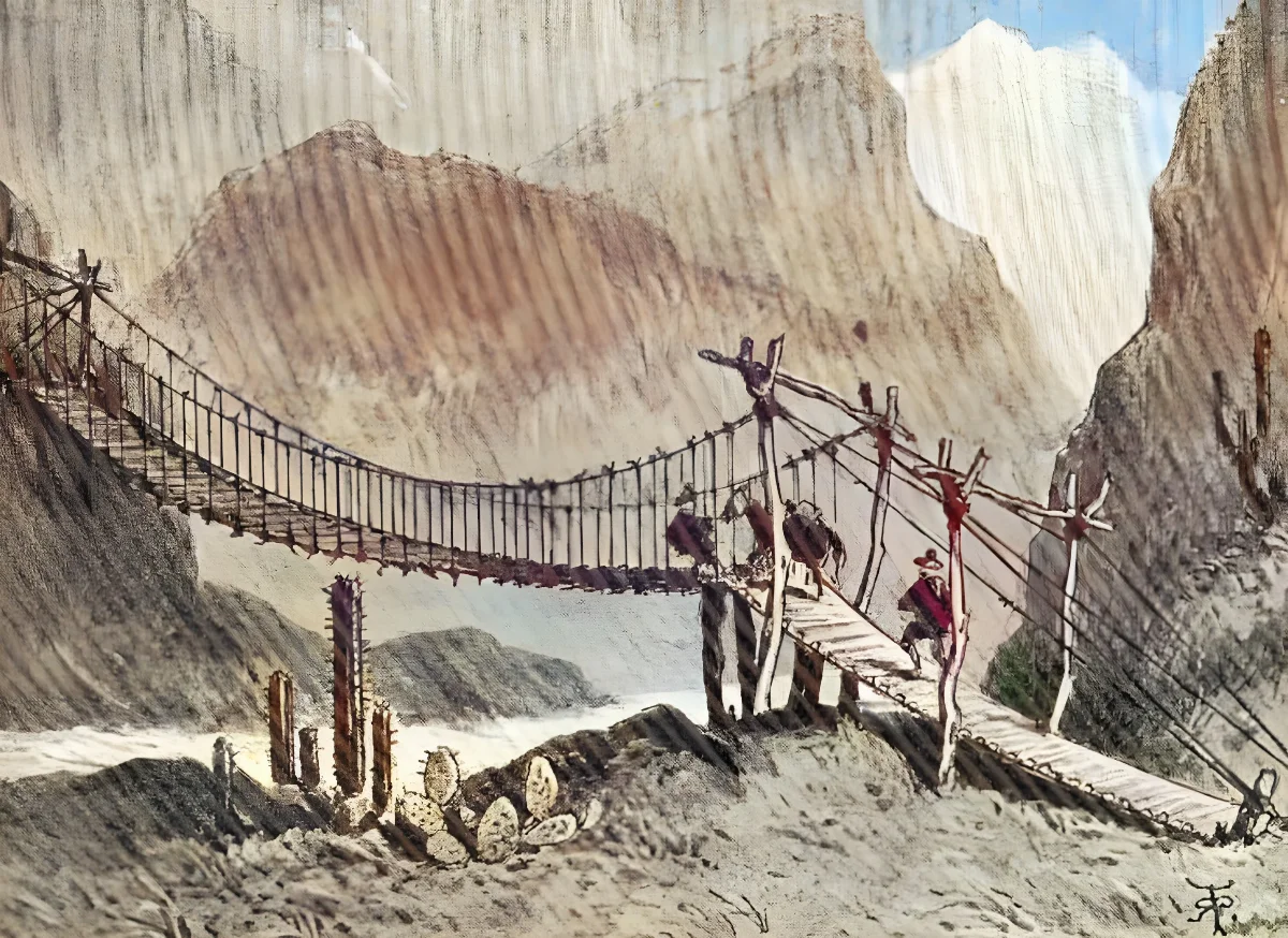 FMIB 47312 Hide Bridge, Santiago de Chile — Santiago — 1890 | Chile de Ayer