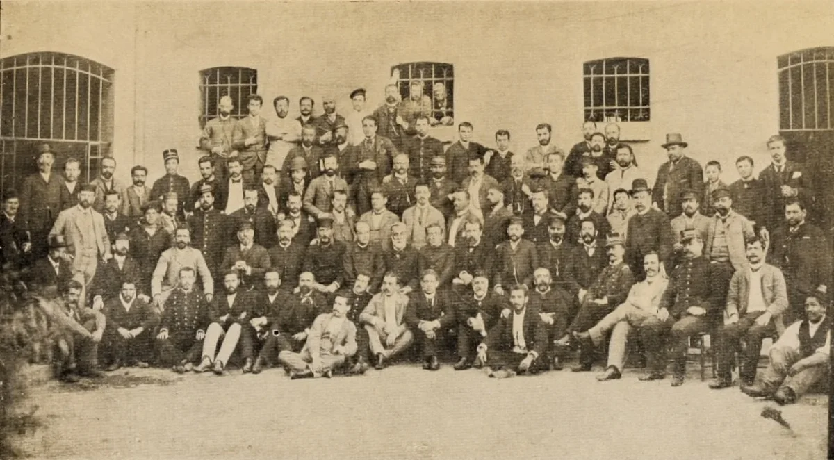 Guerra Civil Chile 1891 - Detenidos políticos en la cárcel — 1914 | Chile de Ayer
