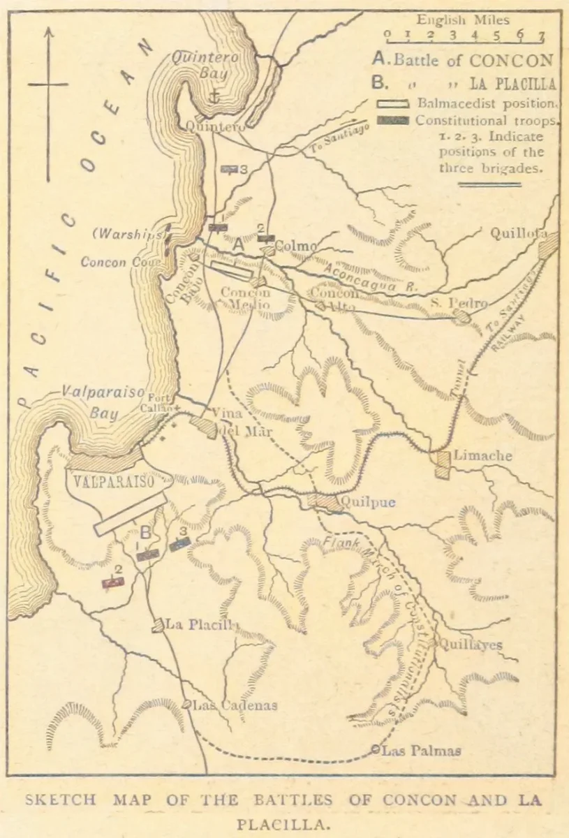 Concon and La Placilla — 1899 | Chile de Ayer