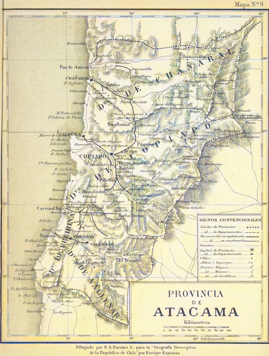 Provincia de Atacama-1895 — 1897 | Chile de Ayer