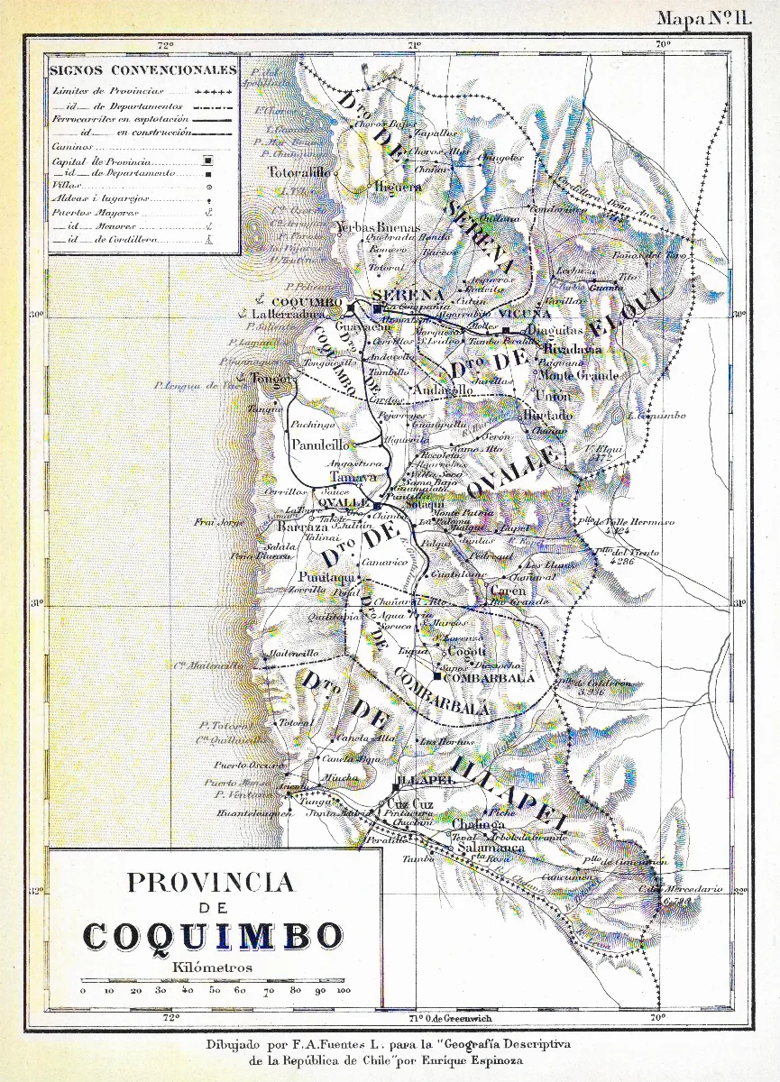 Provincia de Coquimbo-1885 — 1897 | Chile de Ayer
