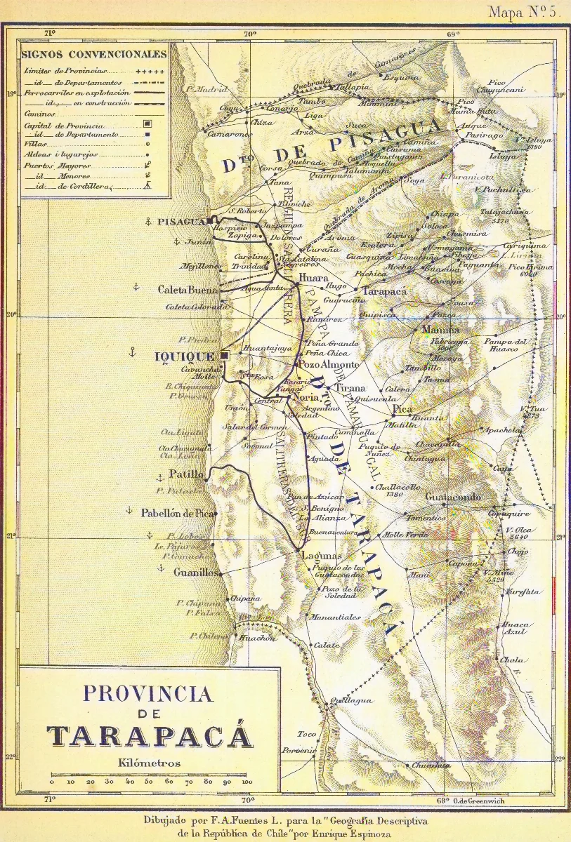 Provincia de Tarapaca-1895 — Iquique — 1903 | Chile de Ayer