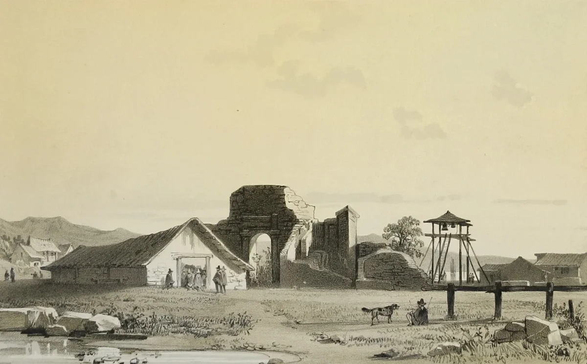 Iglesia de Penco, 1838 — aprox. 1846 | Chile de Ayer