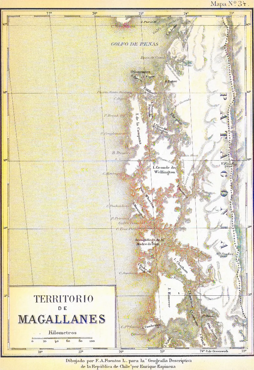 Territorio de Magallanes-1895-1 — Puerto Aysén — 1903 | Chile de Ayer