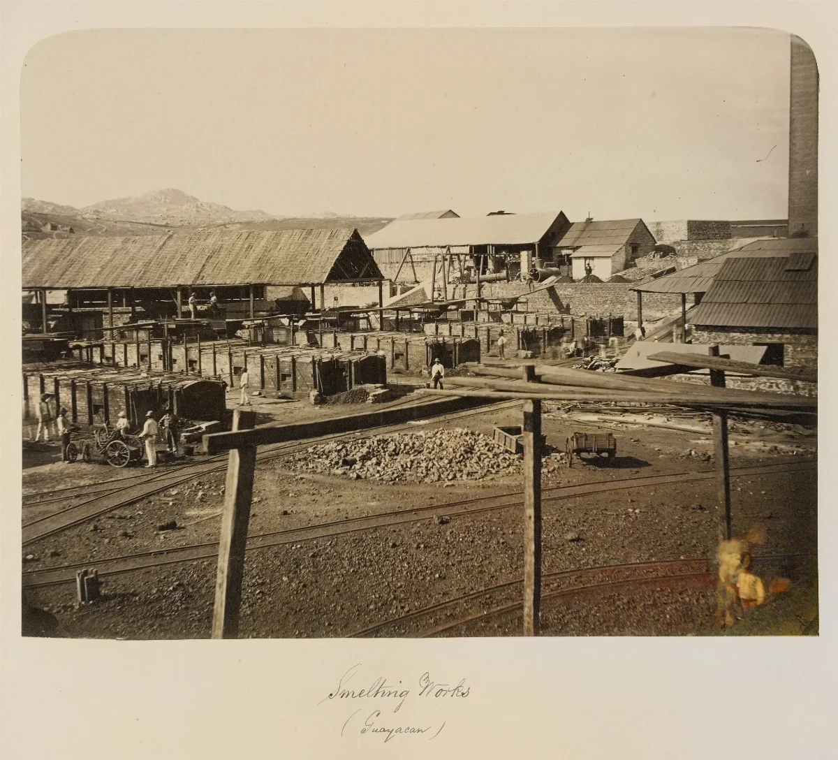Trabajos de fundición en Guayacán, 1860 — 1860 | Chile de Ayer