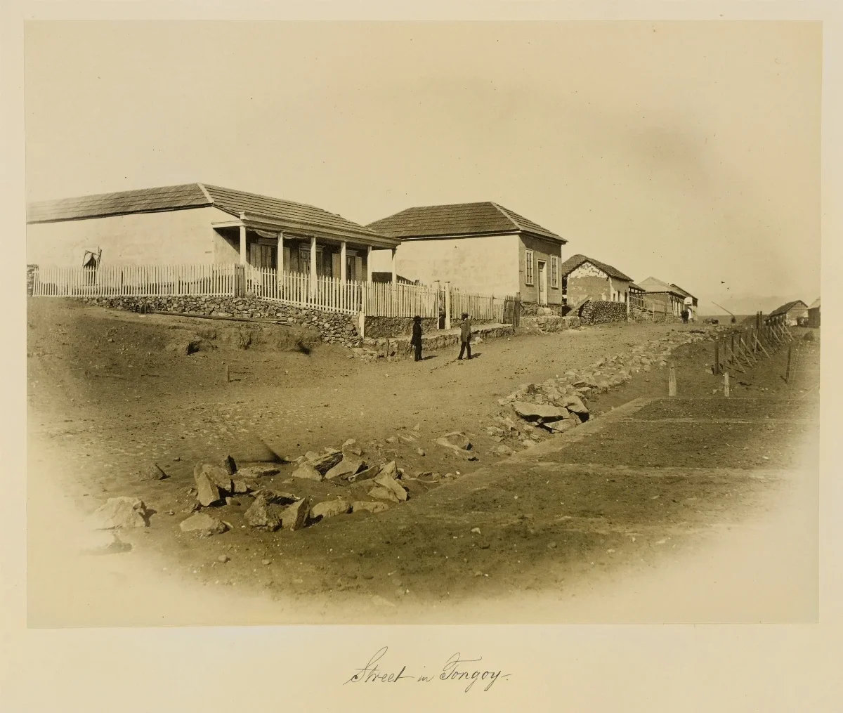 Calle en Tongoy, 1860 — 1860 | Chile de Ayer
