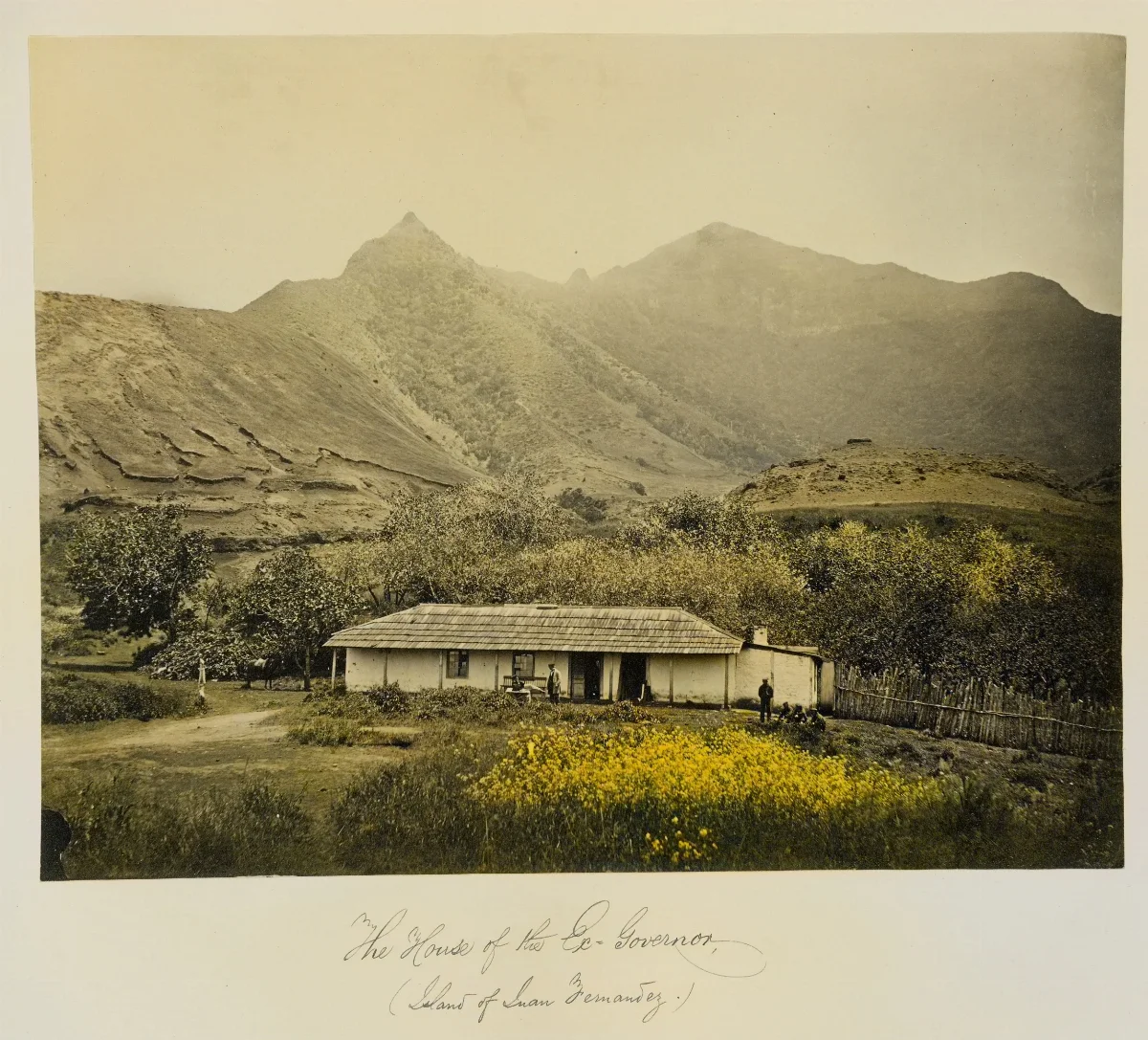 La casa del ex Gobernador, Isla Robinson Crusoe, 1860 — 1860 | Chile de Ayer
