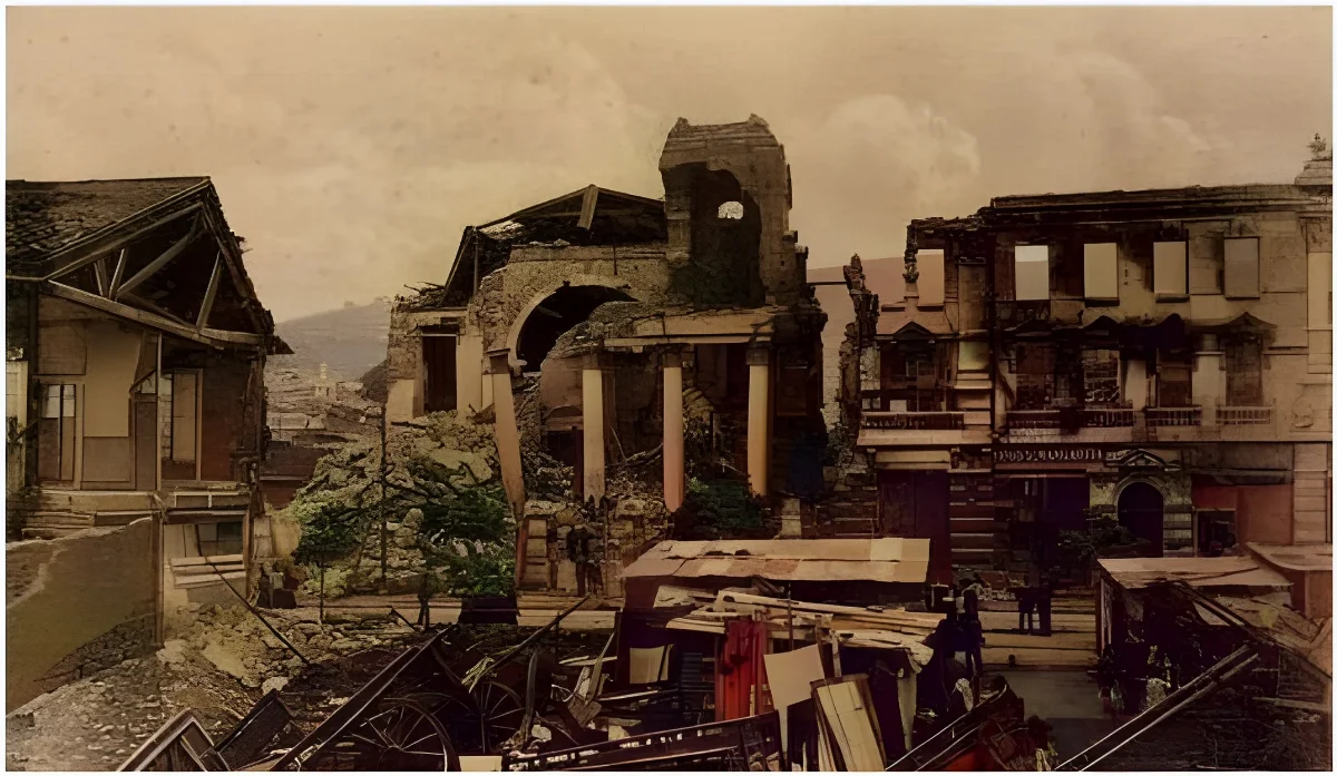 Destrucción en Valparaíso luego del terremoto de 1906 — aprox. 1906 | Chile de Ayer