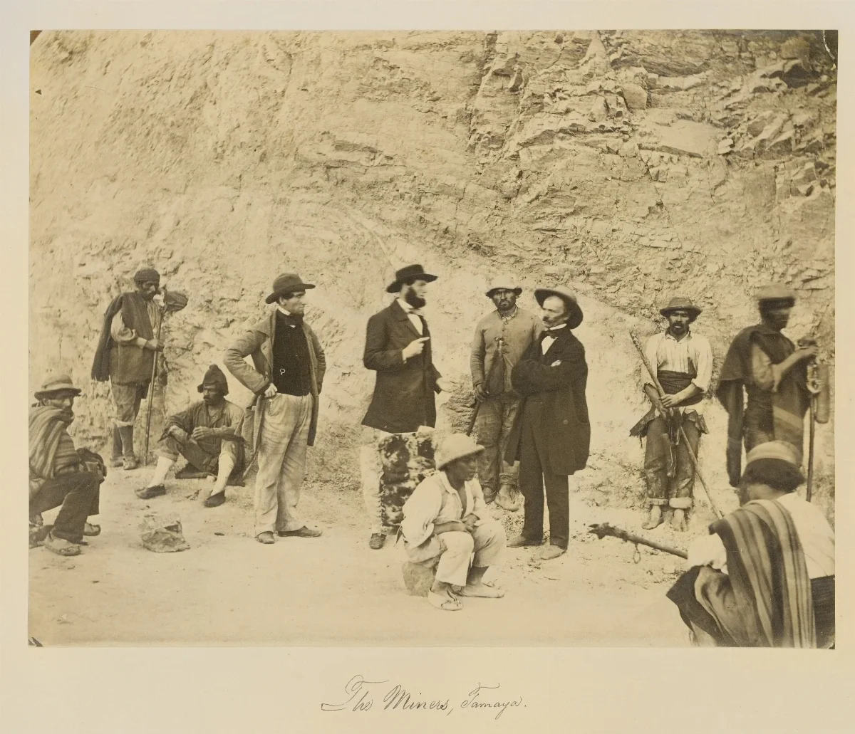Mineros de Tamaya, Región de Coquimbo, 1860 — 1860 | Chile de Ayer