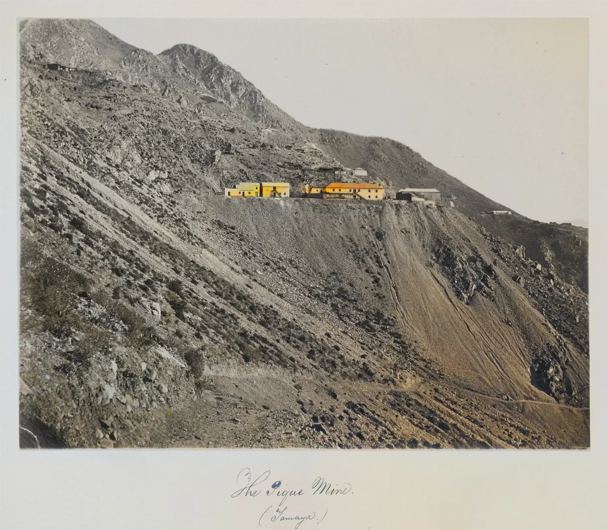 Pique minero de Cerro Tamaya, Región de Coquimbo, 1860 — 1860 | Chile de Ayer