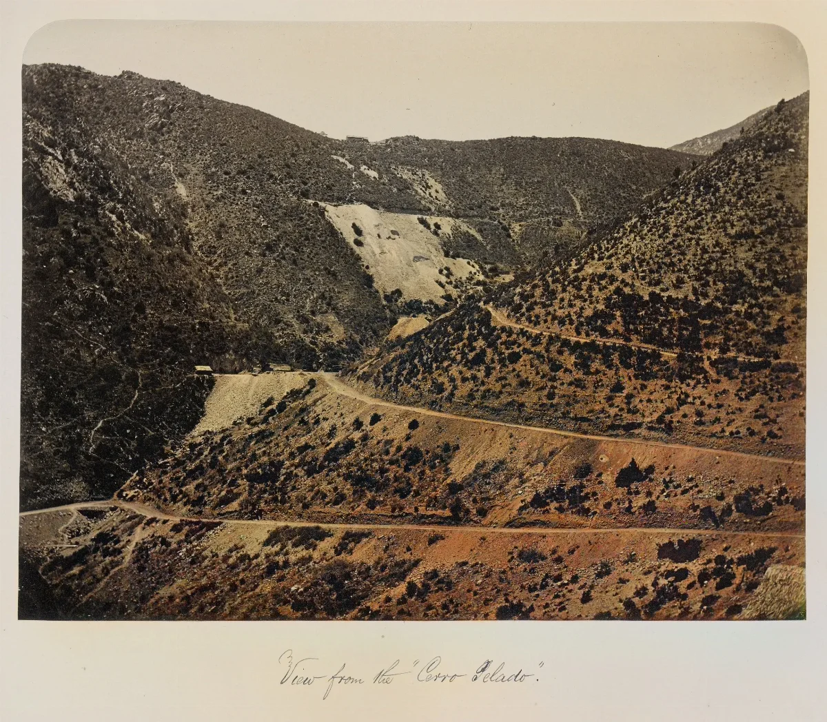 Vista desde Cerro Pelado, Región de Coquimbo, 1860 — 1860 | Chile de Ayer