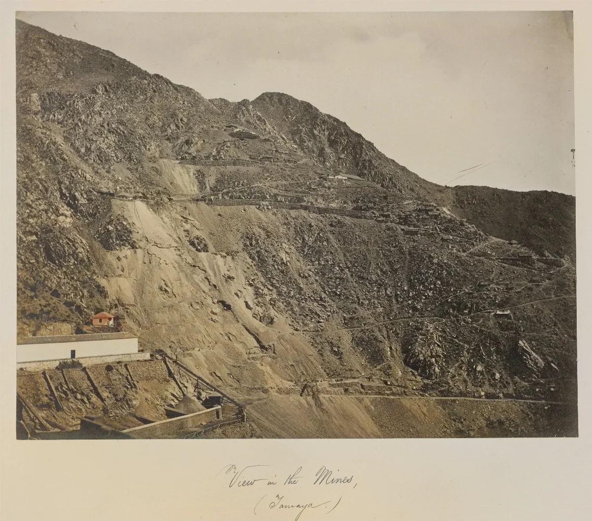 Vista de las minas, Tamaya, 1860 — 1860 | Chile de Ayer