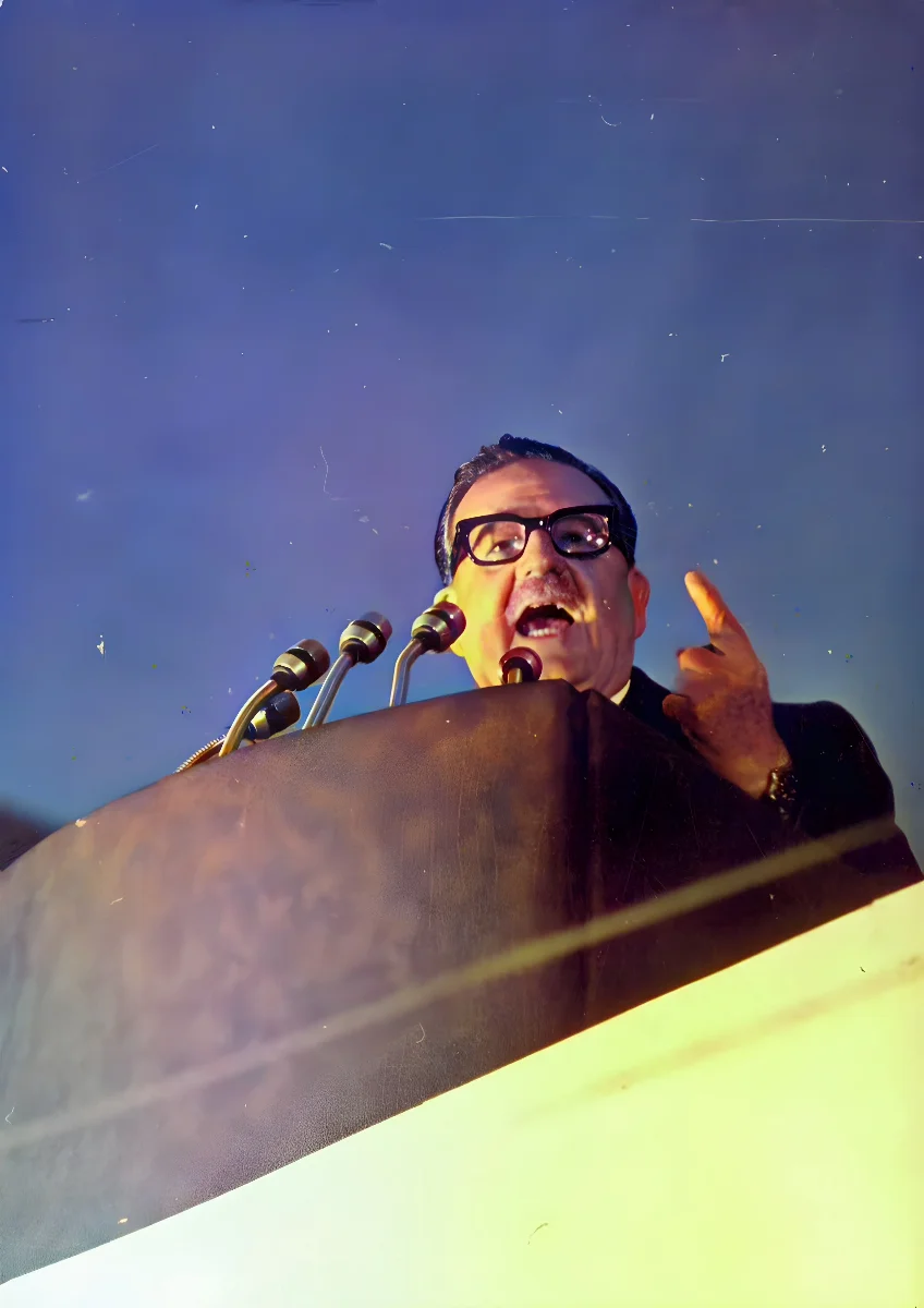 Salvador Allende el 20 de diciembre de 1971 — 1971 | Chile de Ayer