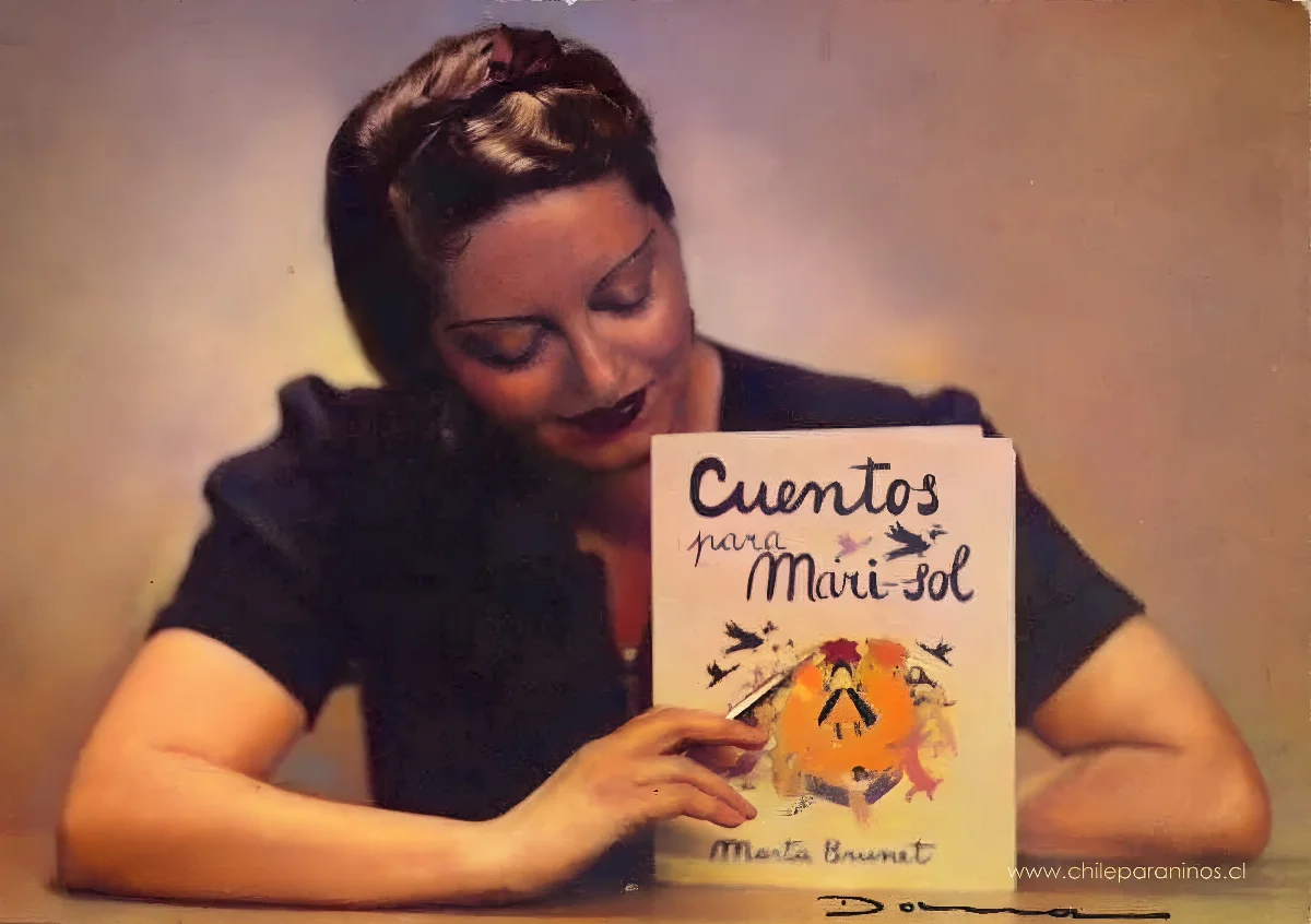 Marta Brunet presenta su libro Cuentos para Marisol — 1938 | Chile de Ayer