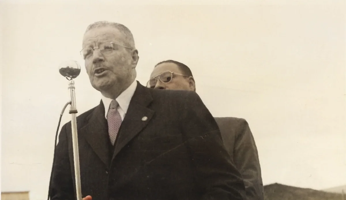 Carlos Ibáñez del Campo durante su campaña electoral — 1952 | Chile de Ayer
