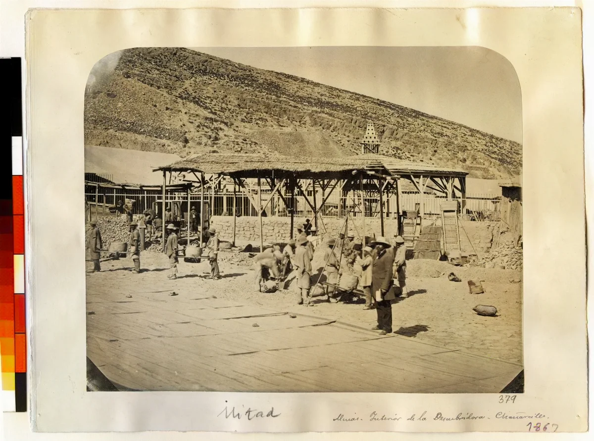Minas. Interior de la Descubridora — 1863 | Chile de Ayer