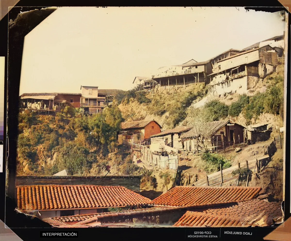 [Casas en Valparaíso] — 1863–1864 | Chile de Ayer
