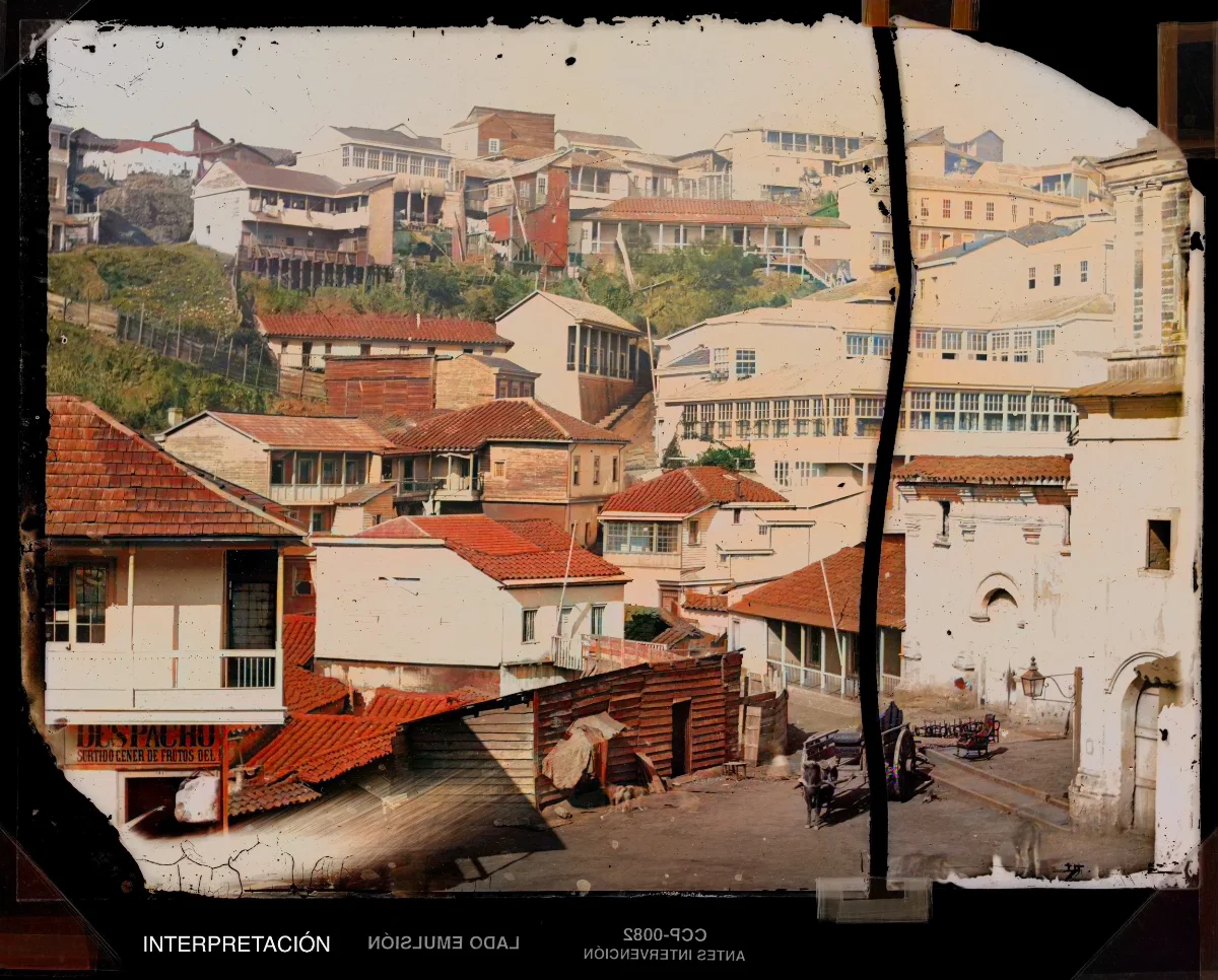 [Casas en Valparaíso] — 1863–1864 | Chile de Ayer