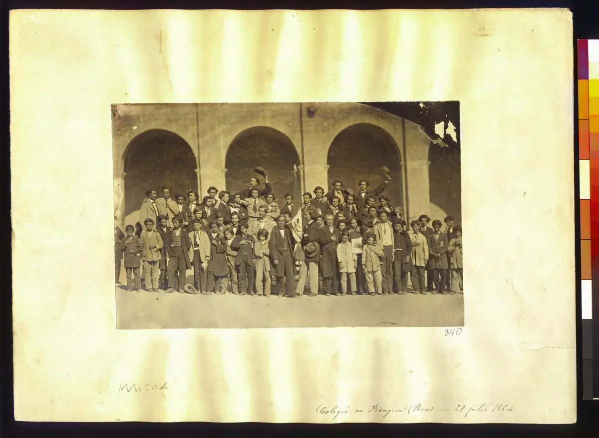Colegio en Pisagua — 1864 | Chile de Ayer