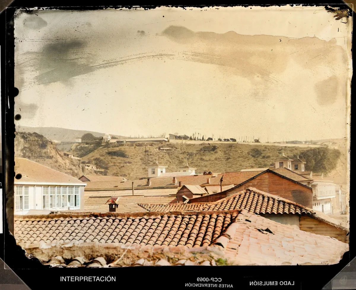 [Tejados en Valparaíso] — 1863–1864 | Chile de Ayer
