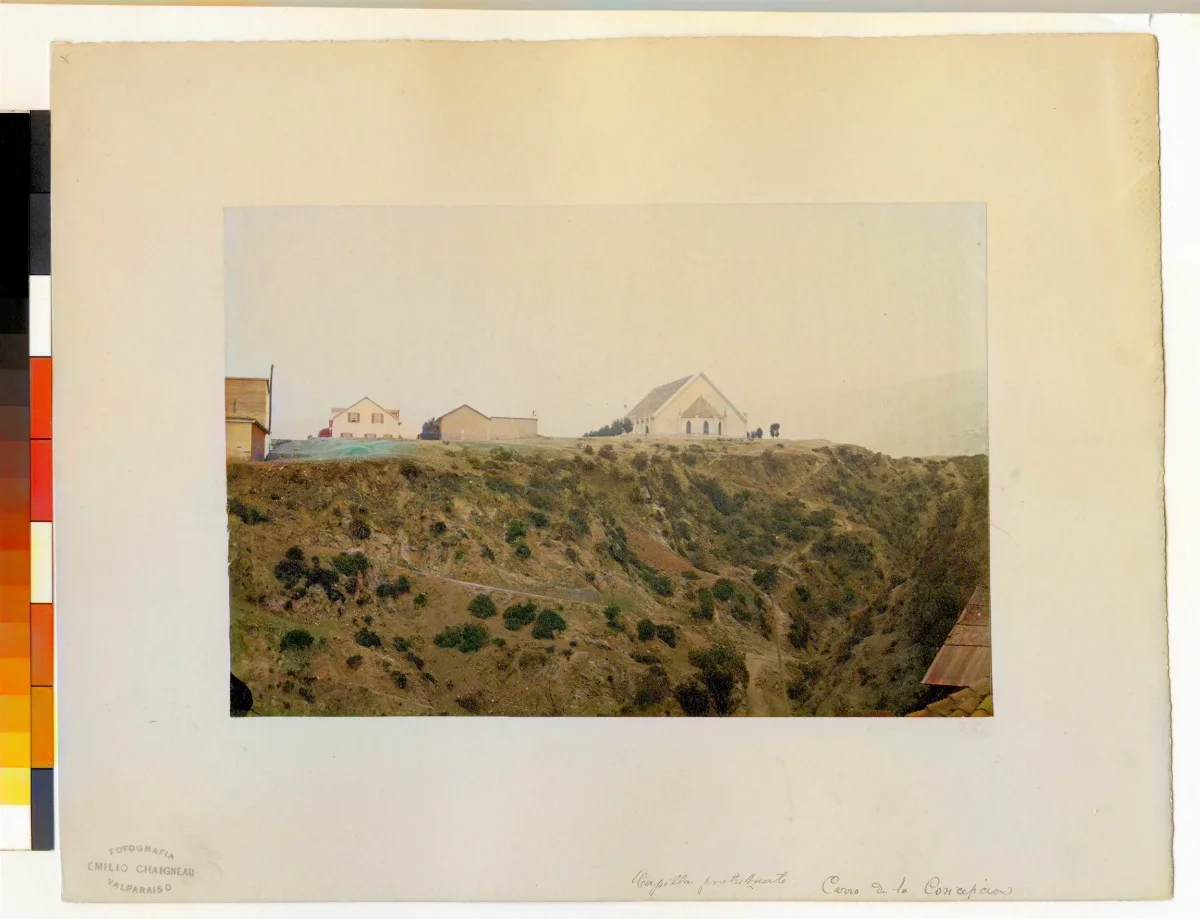 Capilla protestante. Cerro de la Concepción — 1863–1864 | Chile de Ayer