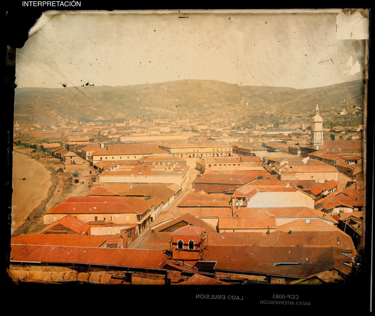 Vista general del Almendral — 1863–1864 | Chile de Ayer
