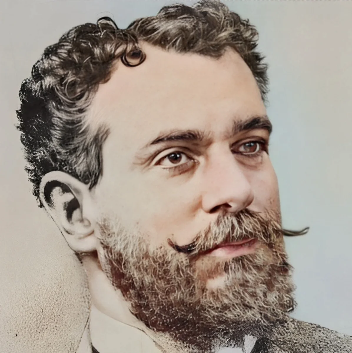 Retrato del compositor chileno Eleodoro Ortíz de Zárate — Década de 1890 | Chile de Ayer