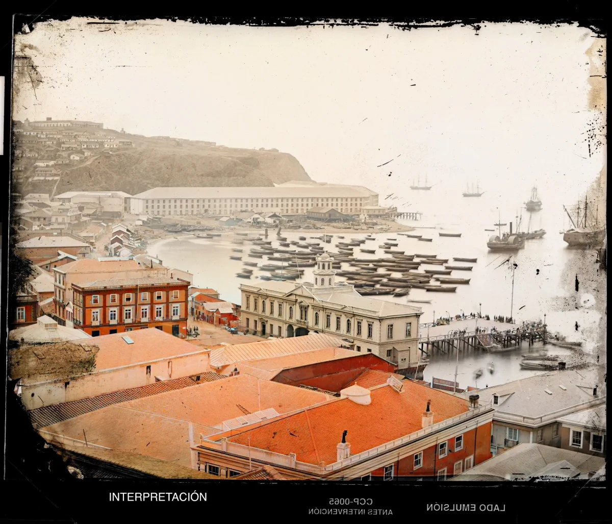 Plazuela de la Bolsa — 1863–1864 | Chile de Ayer