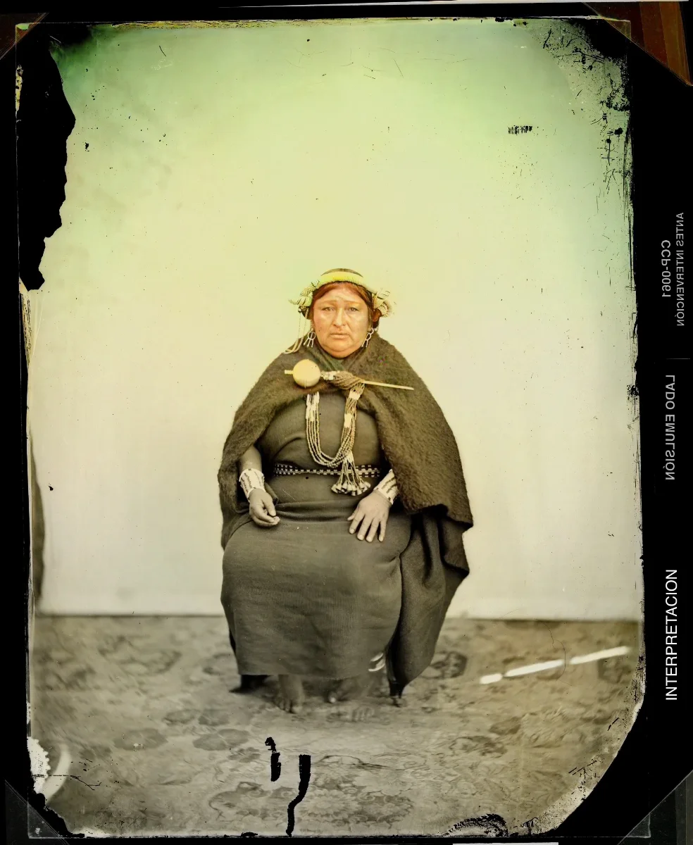 [Esposa de un cacique de la frontera] — 1863–1864 | Chile de Ayer