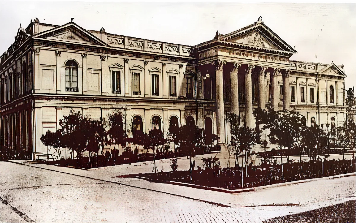 El congreso Nacional en Santiago de Chile (1891) — aprox. 1891 | Chile de Ayer