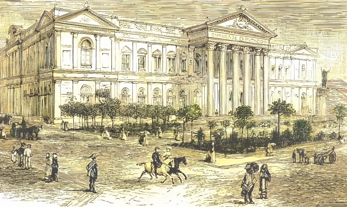 Congreso Nacional, Santiago, 1891 — aprox. 1891 | Chile de Ayer