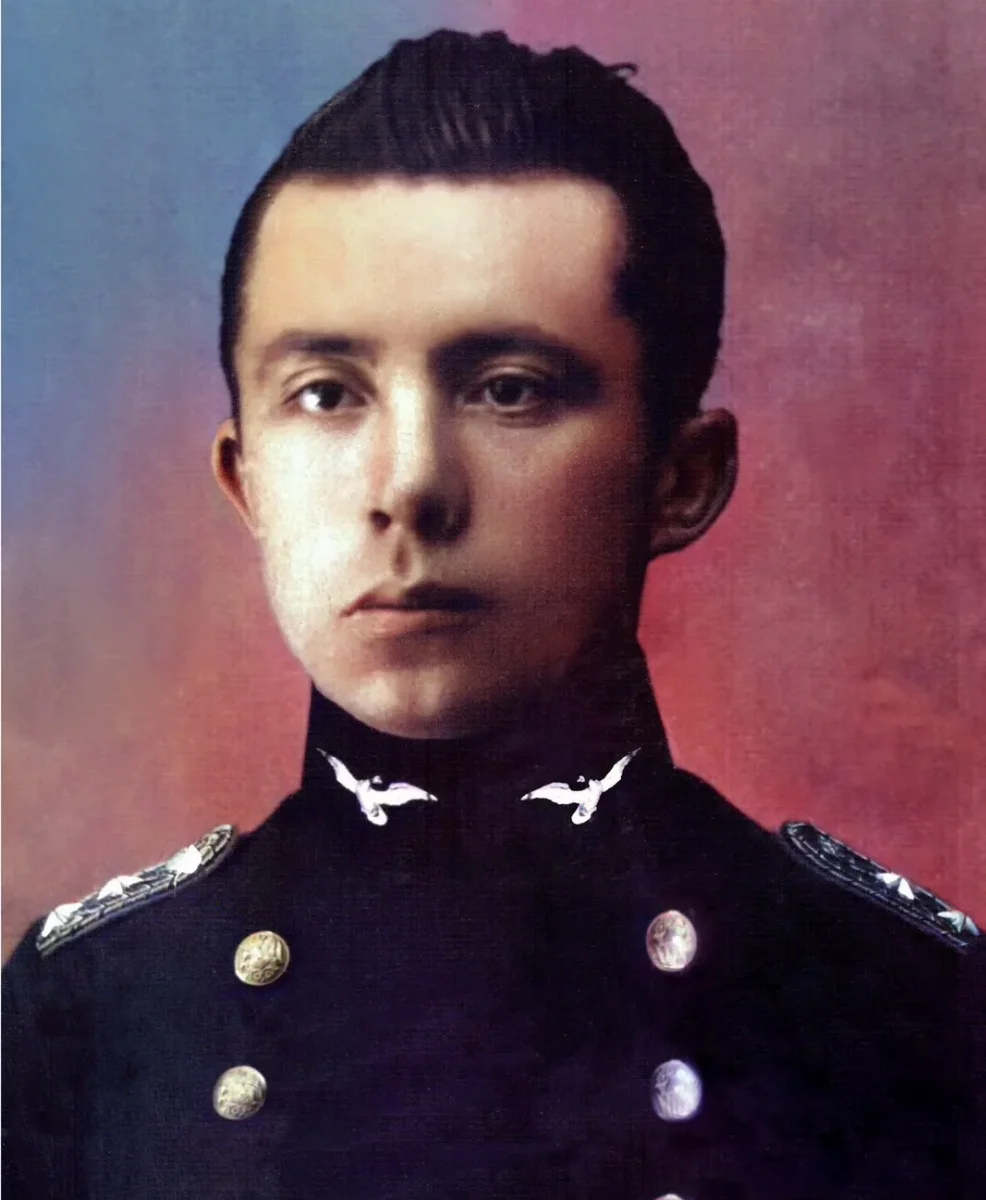 Dagoberto Godoy Fuentealba, retrato militar formal — aprox. 1918 | Chile de Ayer