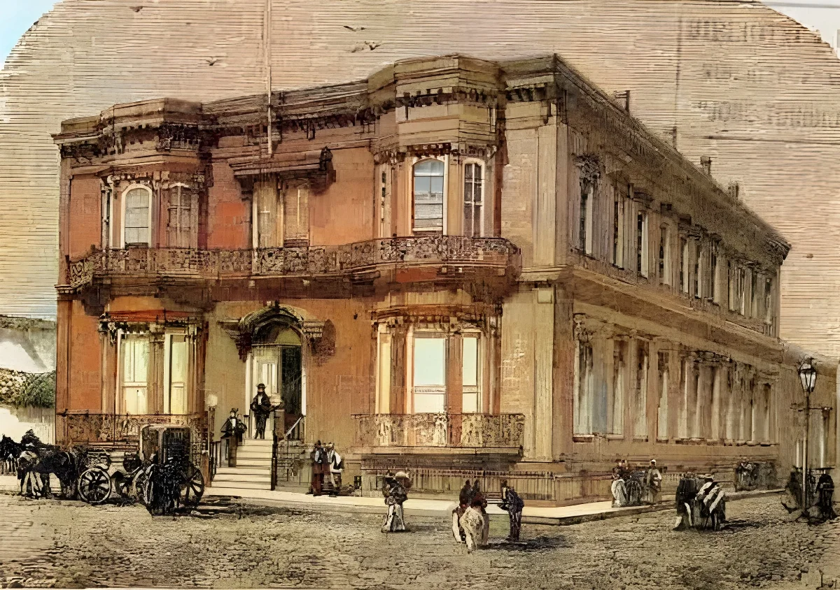 Santiago - Casa de D. Enrique Meiggs (1872) — 1872 | Chile de Ayer